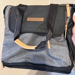 Stylish Black and Gray Diaper Bag